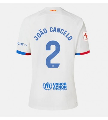 Barcelona Joao Cancelo #2 Udebanetrøje Dame 2023-24 Kort ærmer